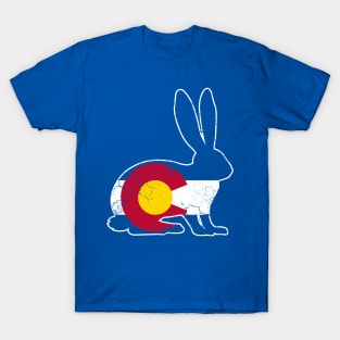 Colorado Flag Rabbit Bunny T-Shirt